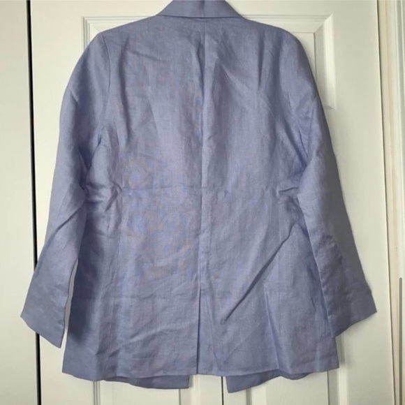 NWT Anthropologie Millie Capulet Linen Tie Blazer - Picture 3 of 6